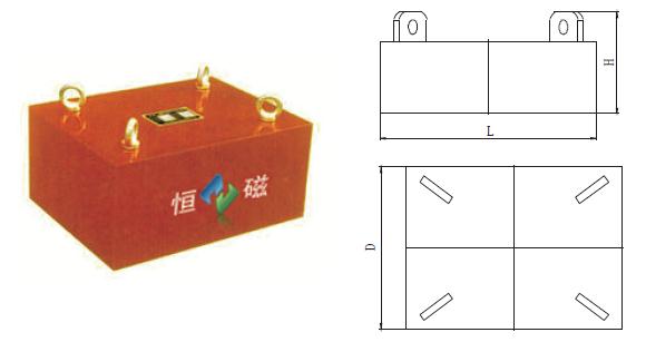 RCYB型永磁手動(dòng)除鐵器示意圖
