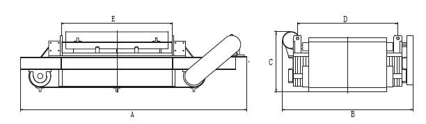 RCDF型油冷自卸式電磁除鐵器示意圖二